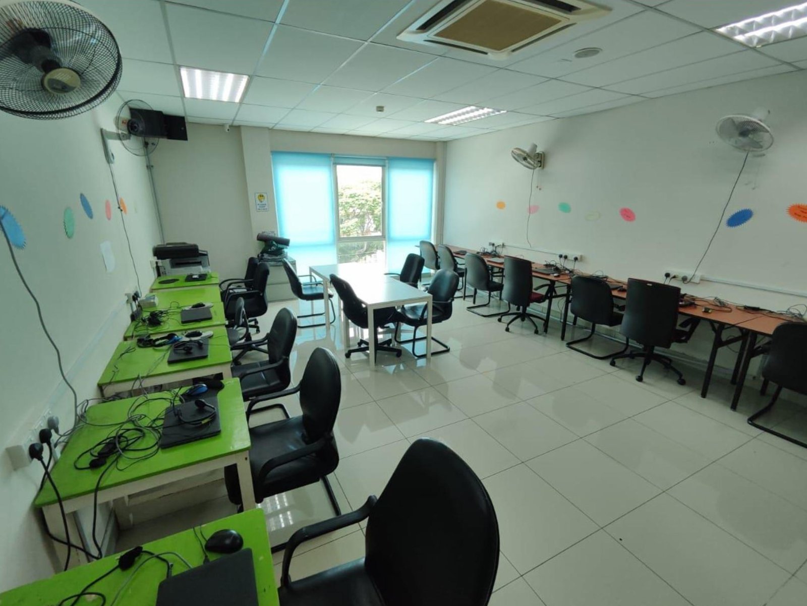 Resource room with learning materials